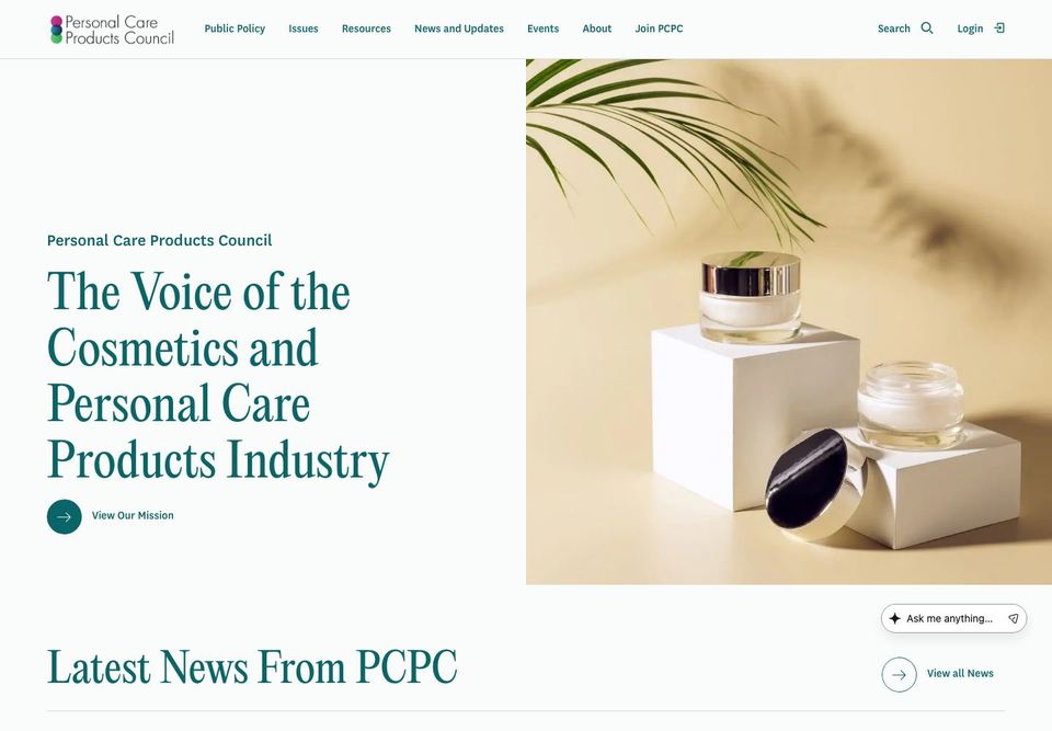 Personal Care Products Council homepage